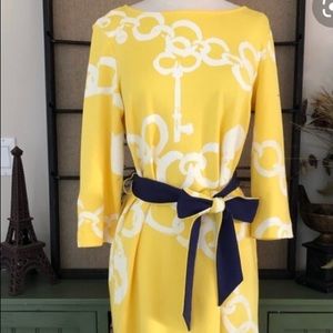 Lilly Pulitzer Starburst Yellow Jonah Dress Size s